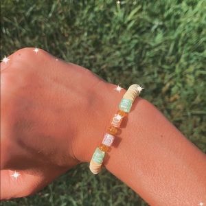 Yellow~ green~ orange~ and purple kook bracelet